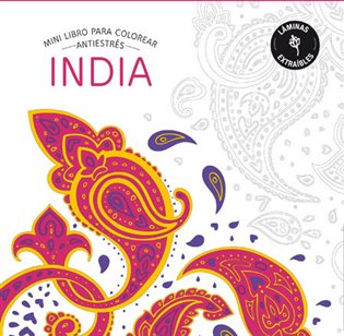 India. Mini libro para colorear