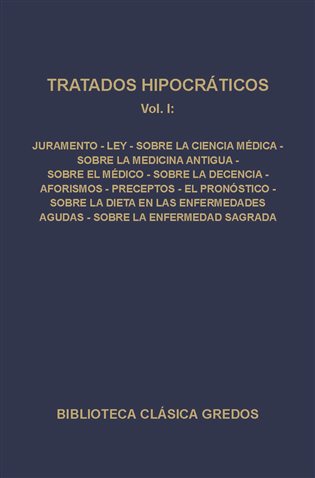 063. Tratados hipocráticos. Vol. I